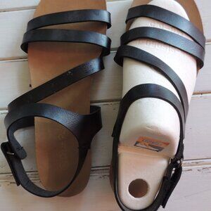 Black strappy sandals
